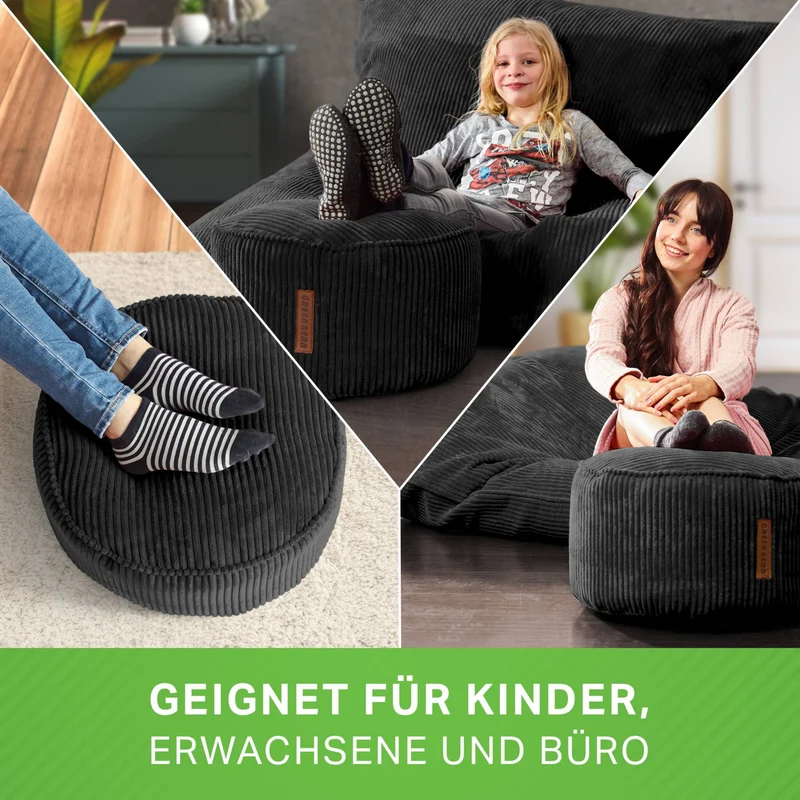 Stay Sitzhocker in Cord-Optik