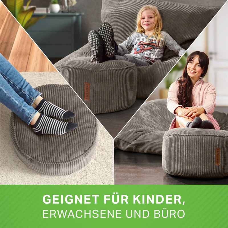 Stay Sitzhocker in Cord-Optik
