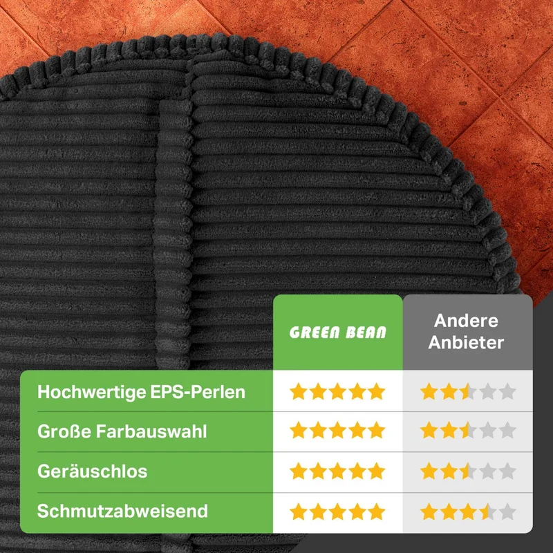 Stay Sitzhocker in Cord-Optik