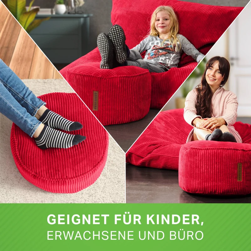 Stay Sitzhocker in Cord-Optik