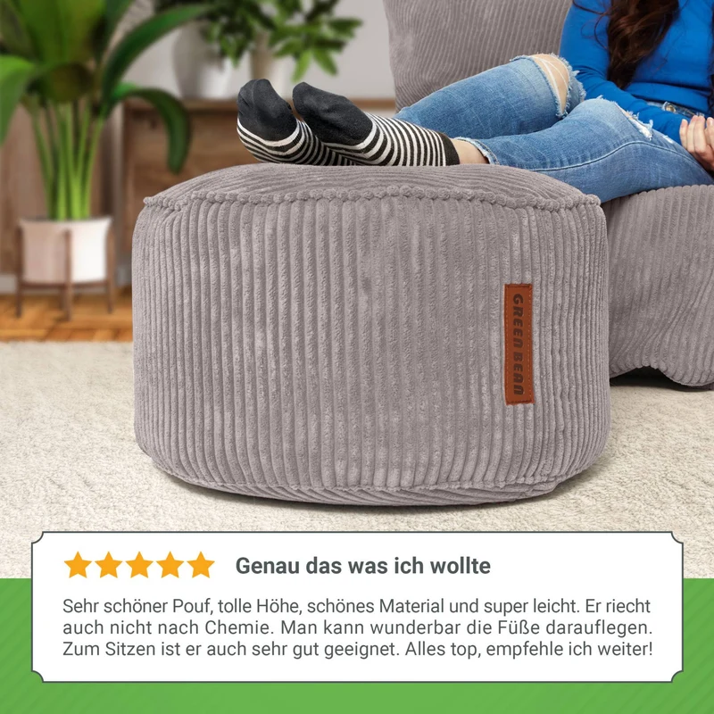 Stay Sitzhocker in Cord-Optik