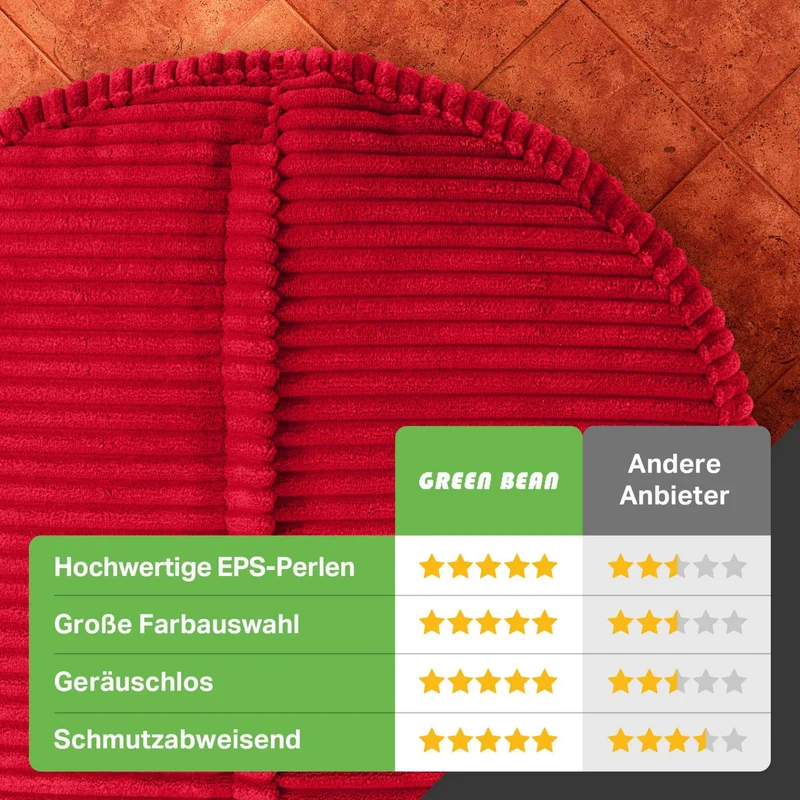 Stay Sitzhocker in Cord-Optik