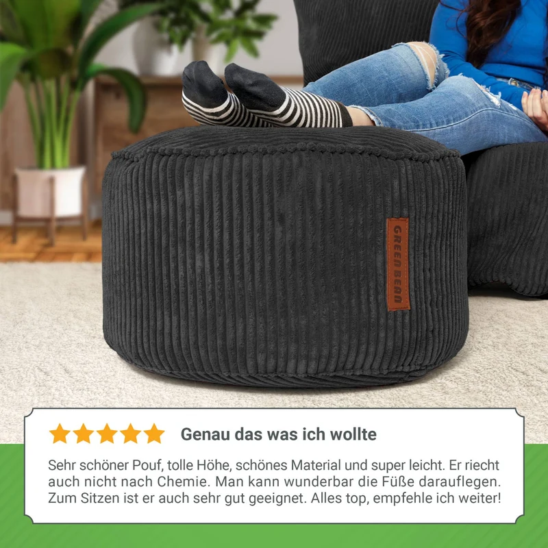 Stay Sitzhocker in Cord-Optik