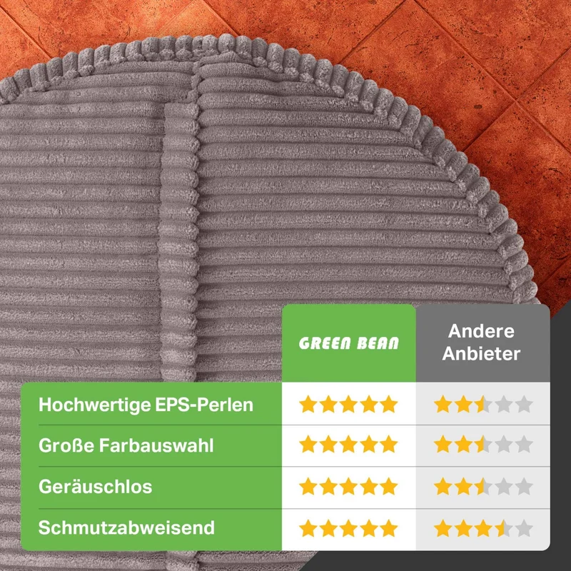 Stay Sitzhocker in Cord-Optik