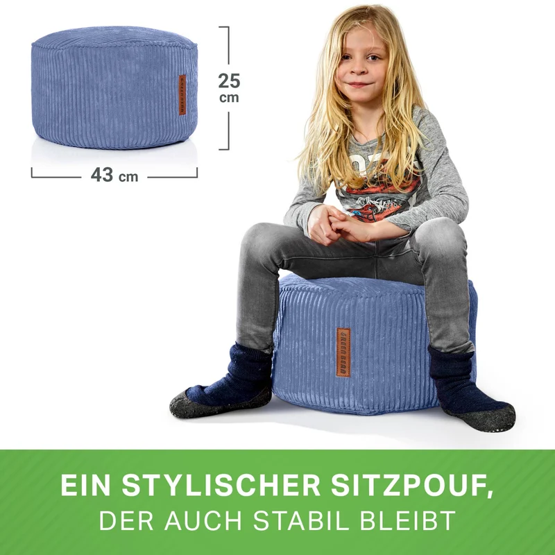Stay Sitzhocker in Cord-Optik