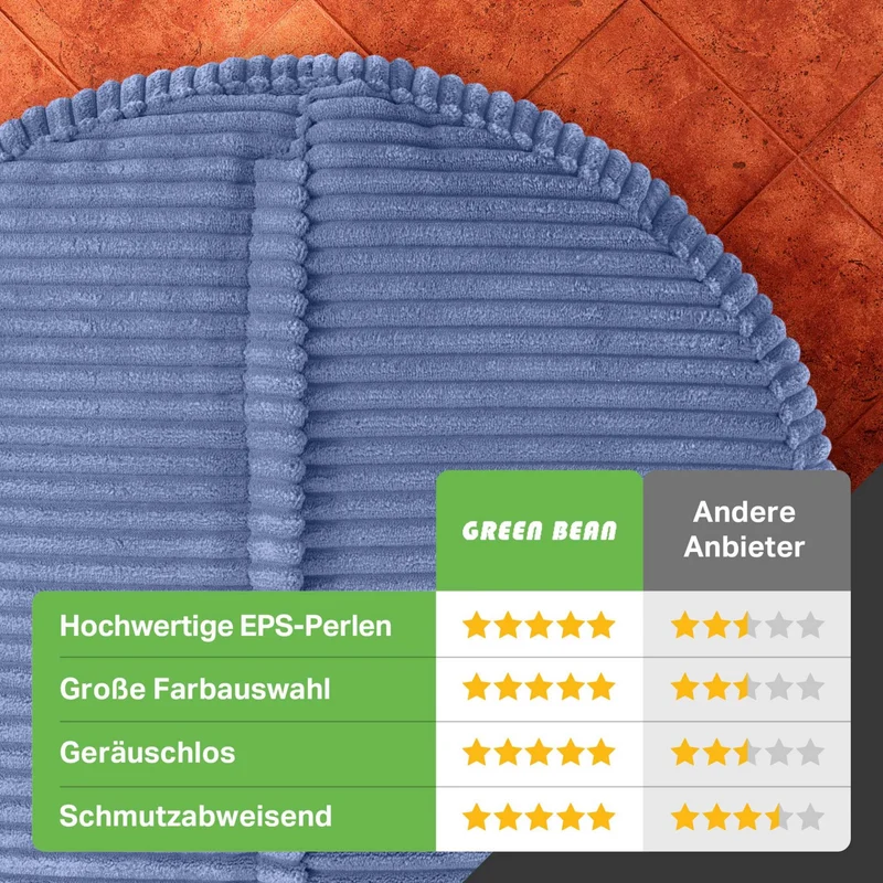 Stay Sitzhocker in Cord-Optik