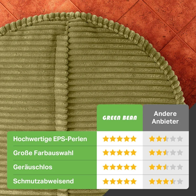Stay Sitzhocker in Cord-Optik