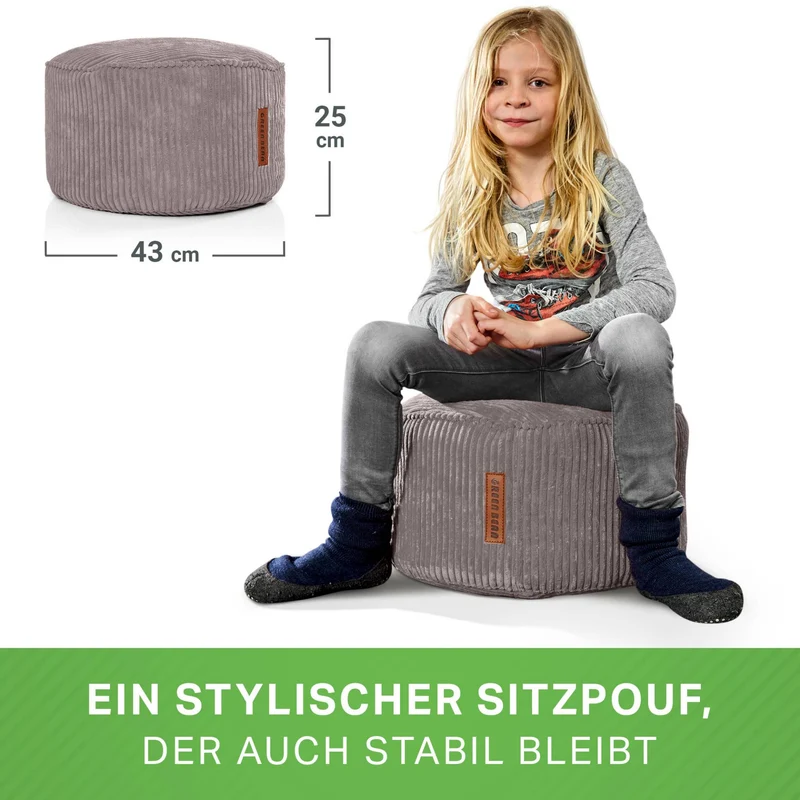 Stay Sitzhocker in Cord-Optik
