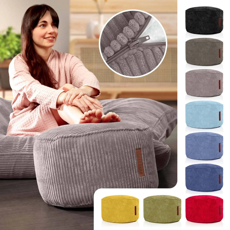 Stay Sitzhocker in Cord-Optik