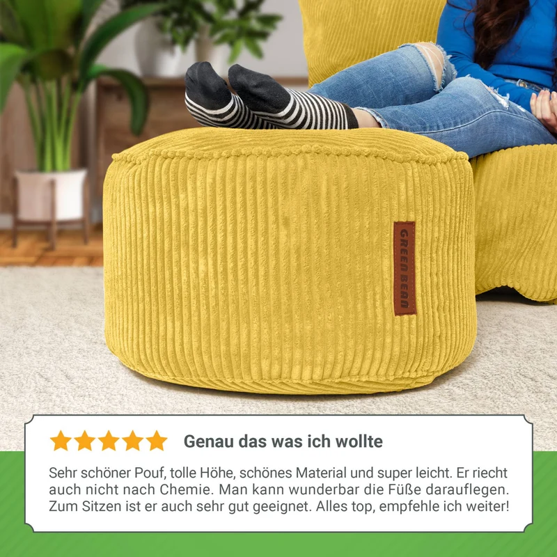 Stay Sitzhocker in Cord-Optik