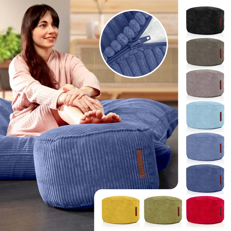 Stay Sitzhocker in Cord-Optik