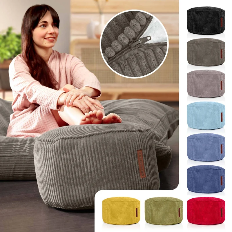 Stay Sitzhocker in Cord-Optik