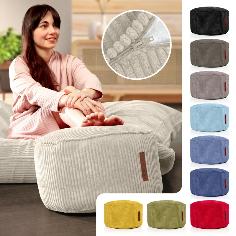 Stay Sitzhocker in Cord-Optik