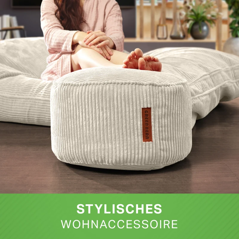 Stay Sitzhocker in Cord-Optik