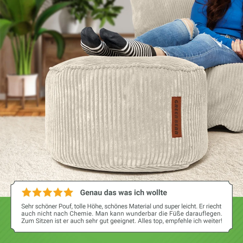 Stay Sitzhocker in Cord-Optik