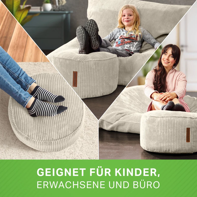 Stay Sitzhocker in Cord-Optik