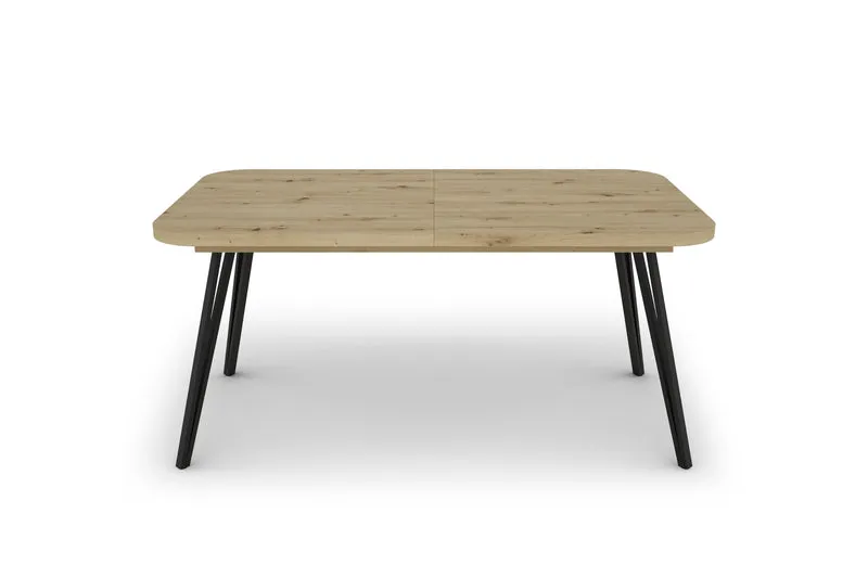 Esszimmertisch LIFE / Eiche-Optik braun / großer Auszugstisch 160 cm bis 240 cm / Tisch mit Ausziehfunktion / Tisch mit Synchronauszug und 2 Einlegeplatten / 160-240 x 90, H 76 cm