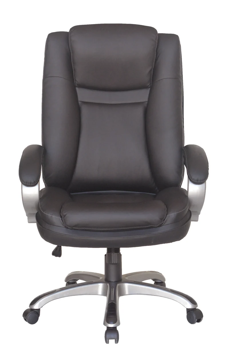 Chefsessel BRUNO-XXL/ bis 150 kg belastbar /Kunststoff anthrazit/ Wippmechanik mit Härtegradeinstellung/ Höhenverstellung/ Gebremste Sicherheitsrollen/ B 71,5 H 114-124 T 70,5 cm