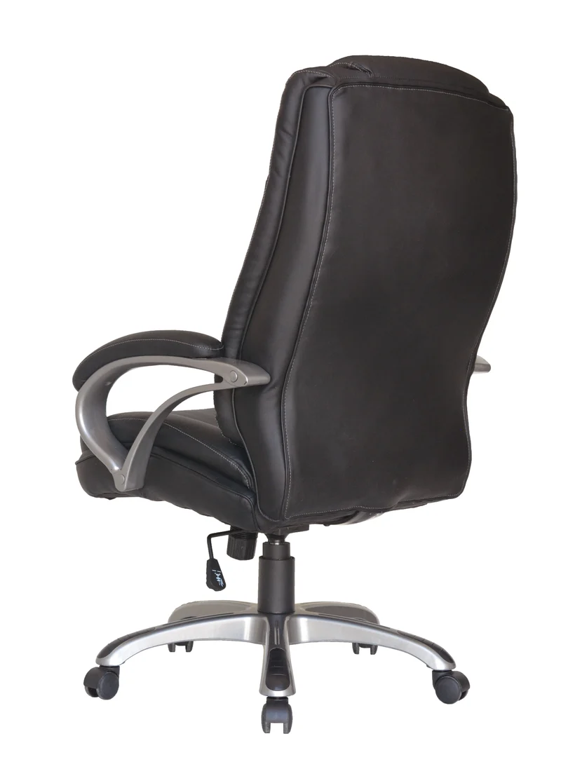 Chefsessel BRUNO-XXL/ bis 150 kg belastbar /Kunststoff anthrazit/ Wippmechanik mit Härtegradeinstellung/ Höhenverstellung/ Gebremste Sicherheitsrollen/ B 71,5 H 114-124 T 70,5 cm