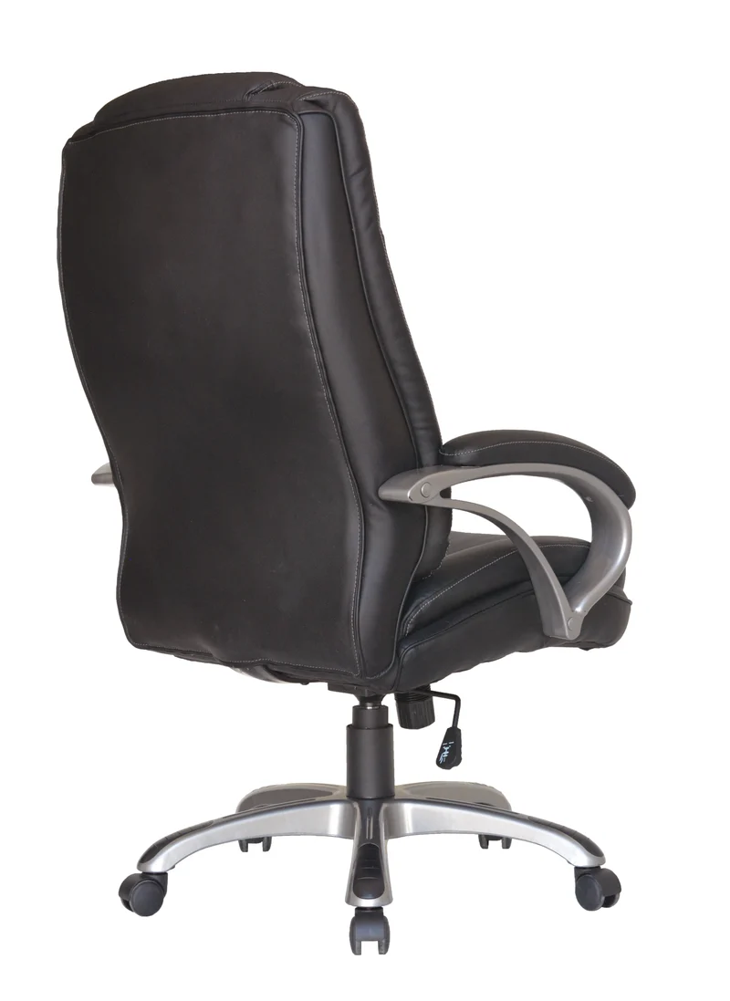 Chefsessel BRUNO-XXL/ bis 150 kg belastbar /Kunststoff anthrazit/ Wippmechanik mit Härtegradeinstellung/ Höhenverstellung/ Gebremste Sicherheitsrollen/ B 71,5 H 114-124 T 70,5 cm