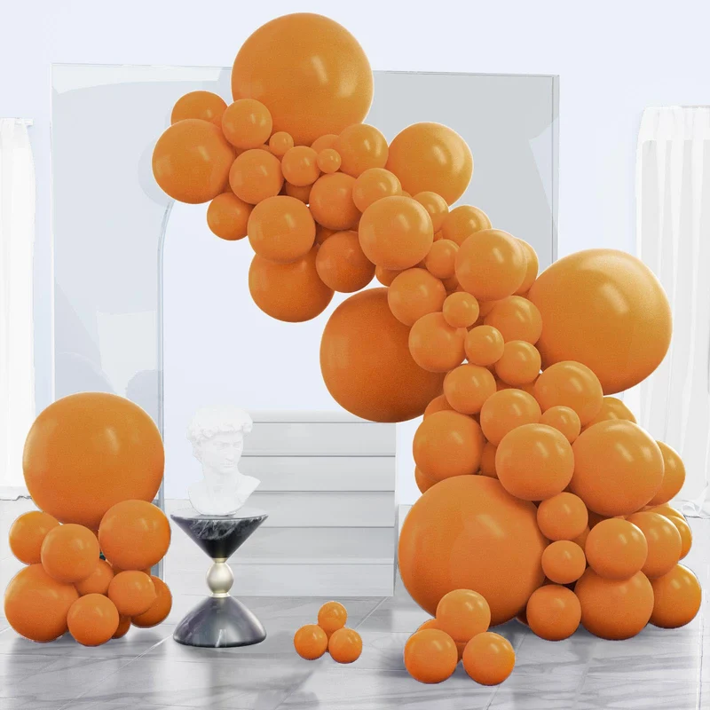 PartyWoo Black Balloons, 140 pcs Matte Black Balloons Different Sizes Pack of 5-18 Inch