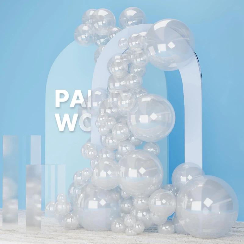 PartyWoo Black Balloons, 140 pcs Matte Black Balloons Different Sizes Pack of 5-18 Inch