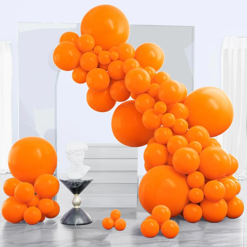 PartyWoo Black Balloons, 140 pcs Matte Black Balloons Different Sizes Pack of 5-18 Inch
