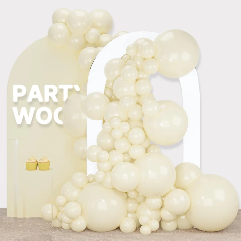 PartyWoo Black Balloons, 140 pcs Matte Black Balloons Different Sizes Pack of 5-18 Inch