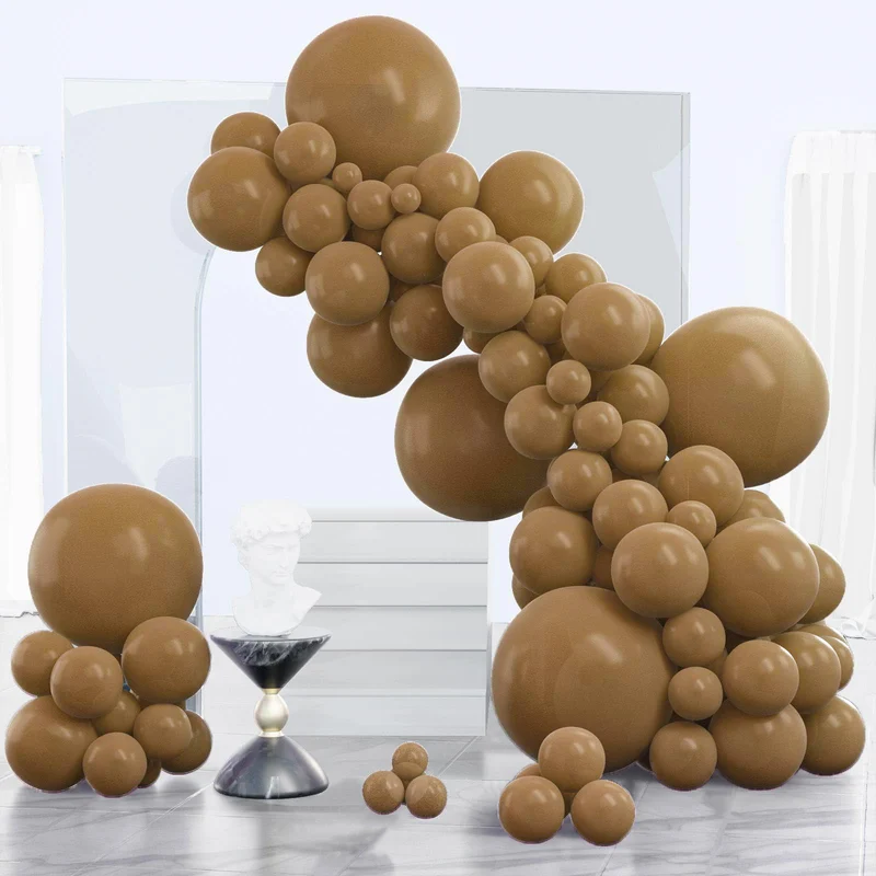 PartyWoo Black Balloons, 140 pcs Matte Black Balloons Different Sizes Pack of 5-18 Inch