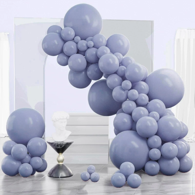 PartyWoo Black Balloons, 140 pcs Matte Black Balloons Different Sizes Pack of 5-18 Inch