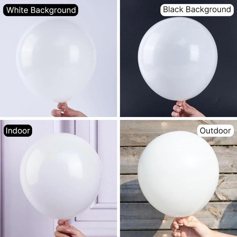 PartyWoo Black Balloons, 140 pcs Matte Black Balloons Different Sizes Pack of 5-18 Inch