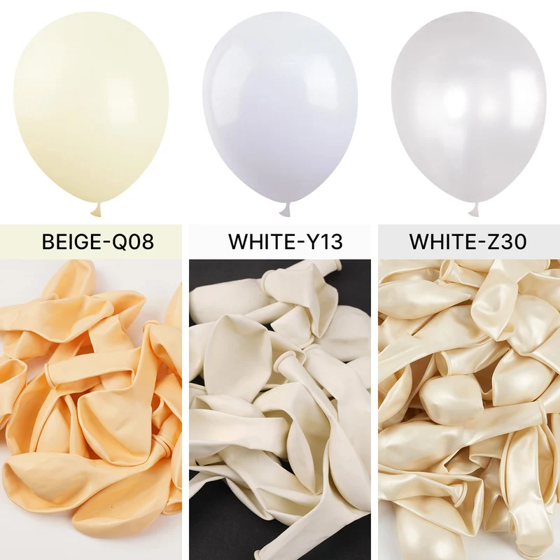 PartyWoo Black Balloons, 140 pcs Matte Black Balloons Different Sizes Pack of 5-18 Inch