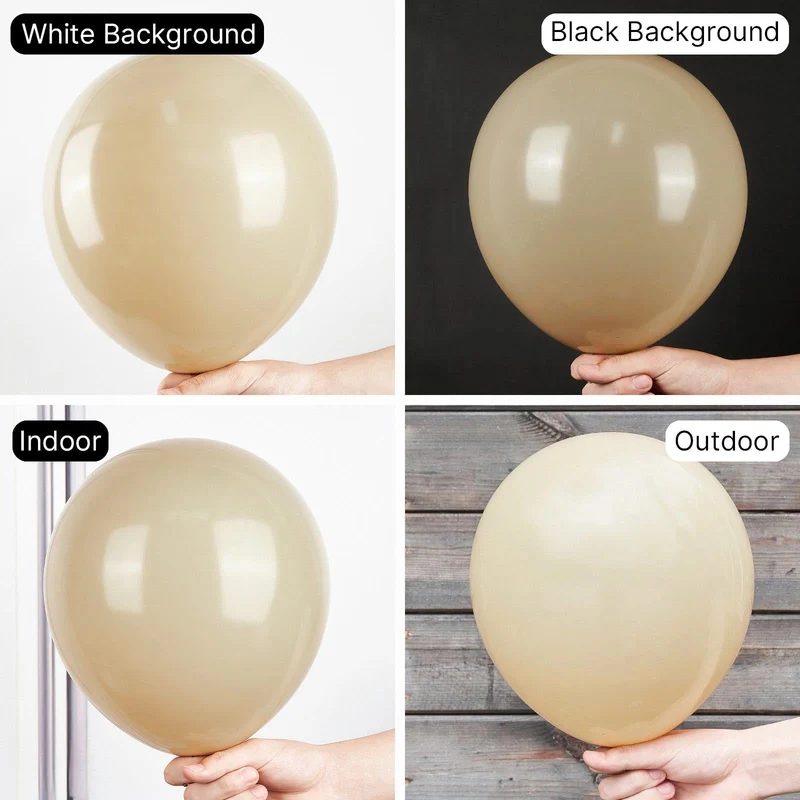 PartyWoo Black Balloons, 140 pcs Matte Black Balloons Different Sizes Pack of 5-18 Inch