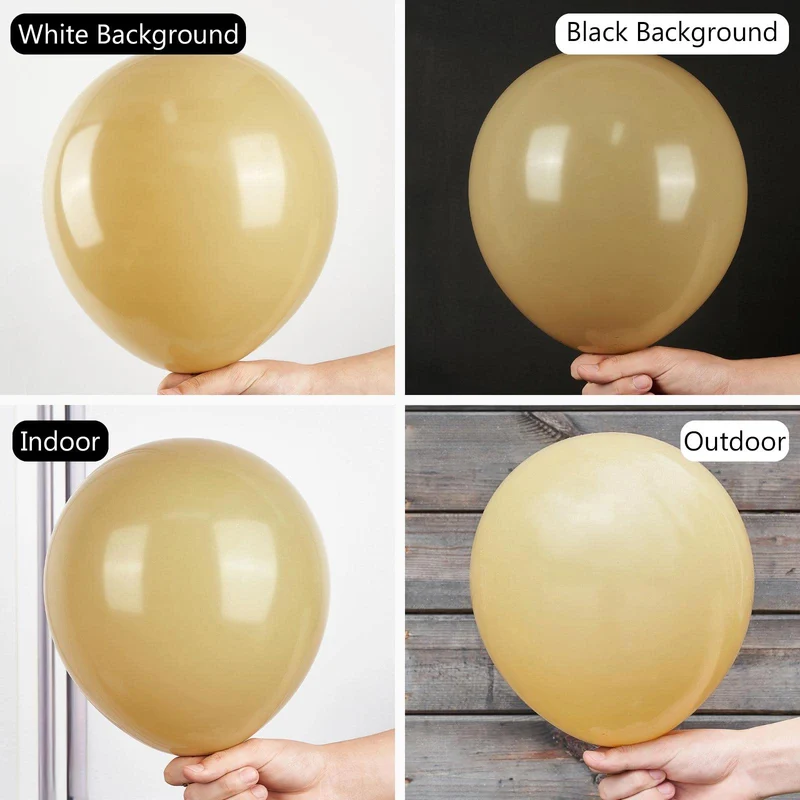 PartyWoo Black Balloons, 140 pcs Matte Black Balloons Different Sizes Pack of 5-18 Inch