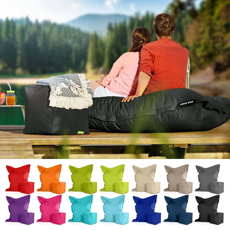 Square Riesensitzsack mit Sitzhocker