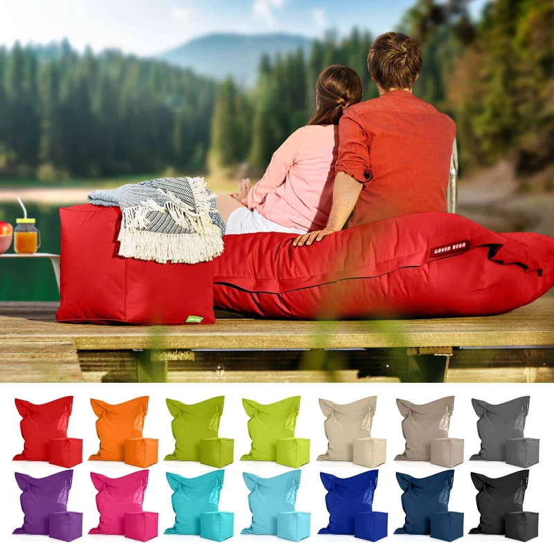 Square Riesensitzsack mit Sitzhocker