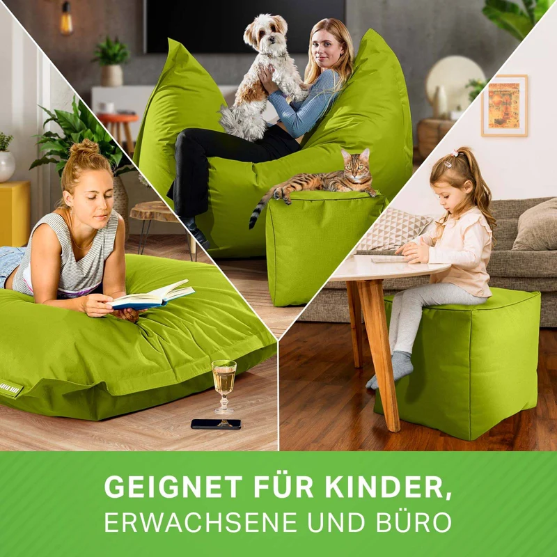 Square Riesensitzsack mit Sitzhocker