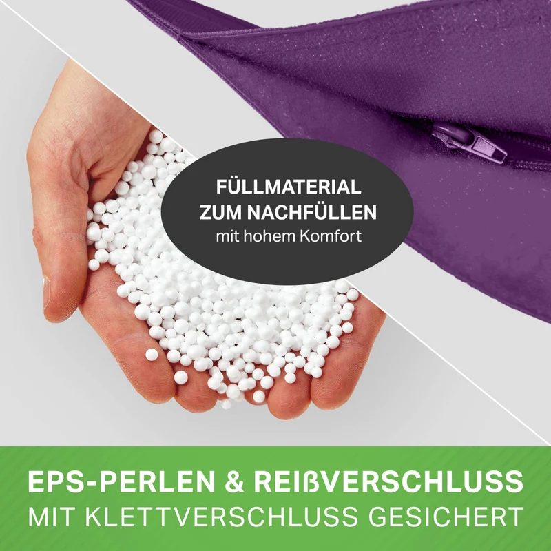 Square Riesensitzsack mit Sitzhocker