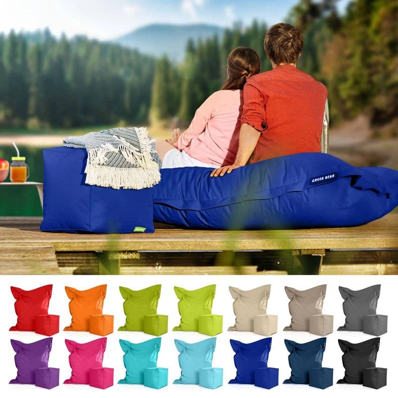 Square Riesensitzsack mit Sitzhocker
