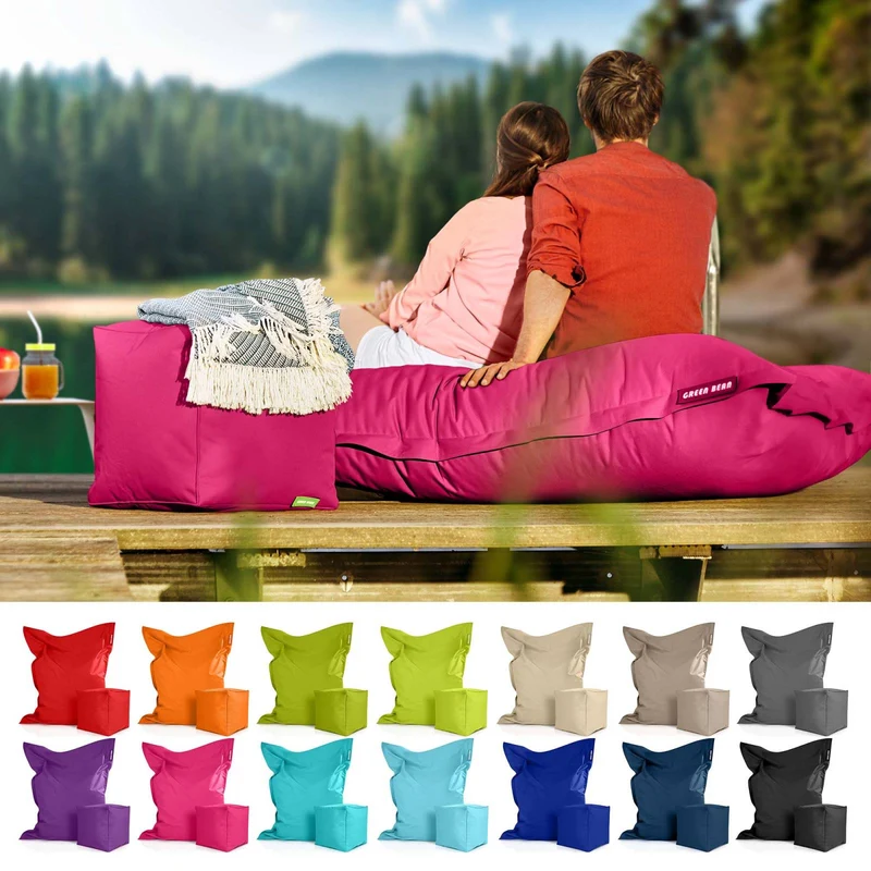 Square Riesensitzsack mit Sitzhocker