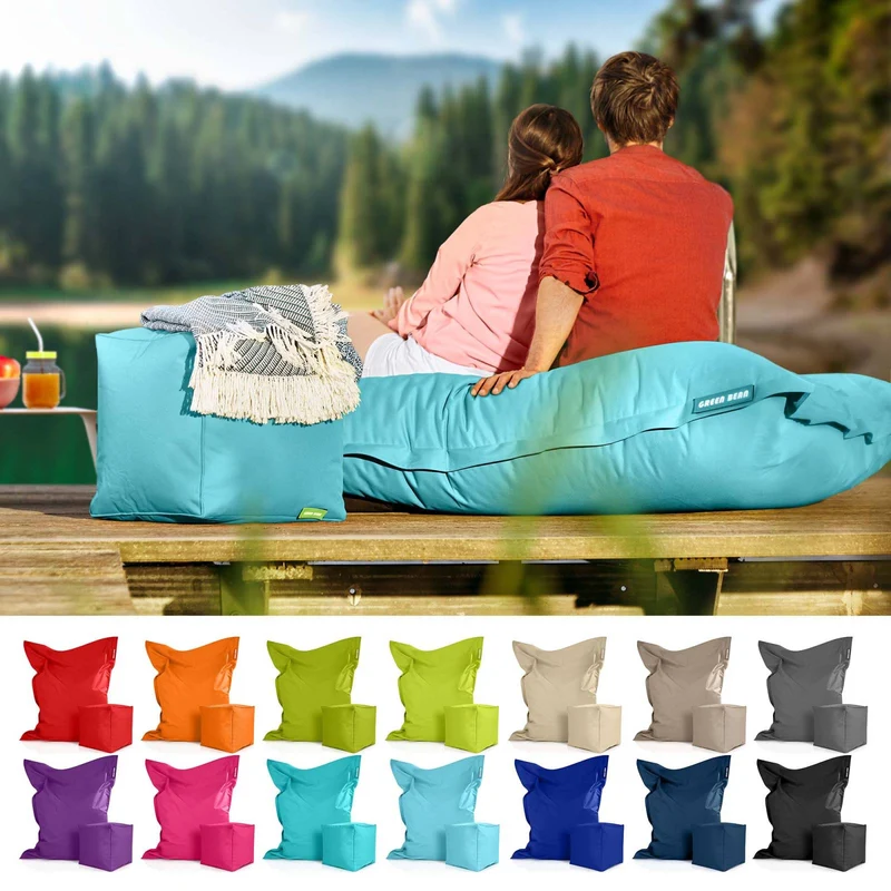 Square Riesensitzsack mit Sitzhocker