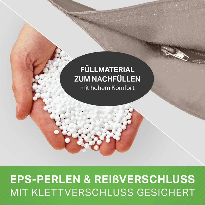 Square Riesensitzsack mit Sitzhocker