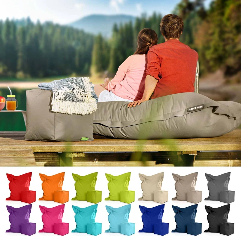 Square Riesensitzsack mit Sitzhocker
