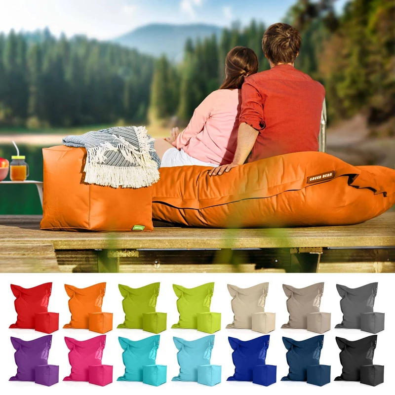 Square Riesensitzsack mit Sitzhocker