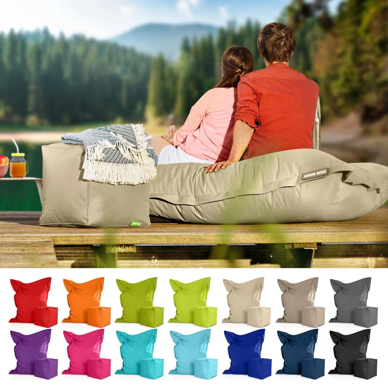 Square Riesensitzsack mit Sitzhocker