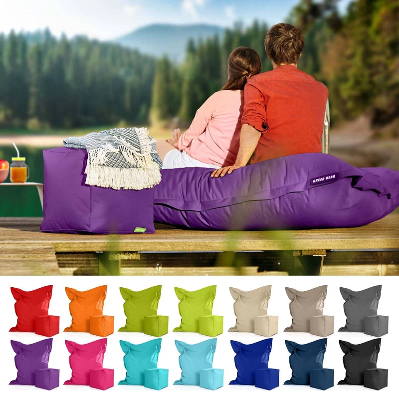 Square Riesensitzsack mit Sitzhocker