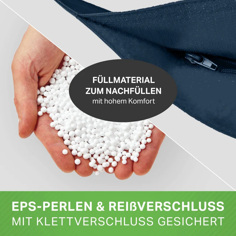 Square Riesensitzsack mit Sitzhocker