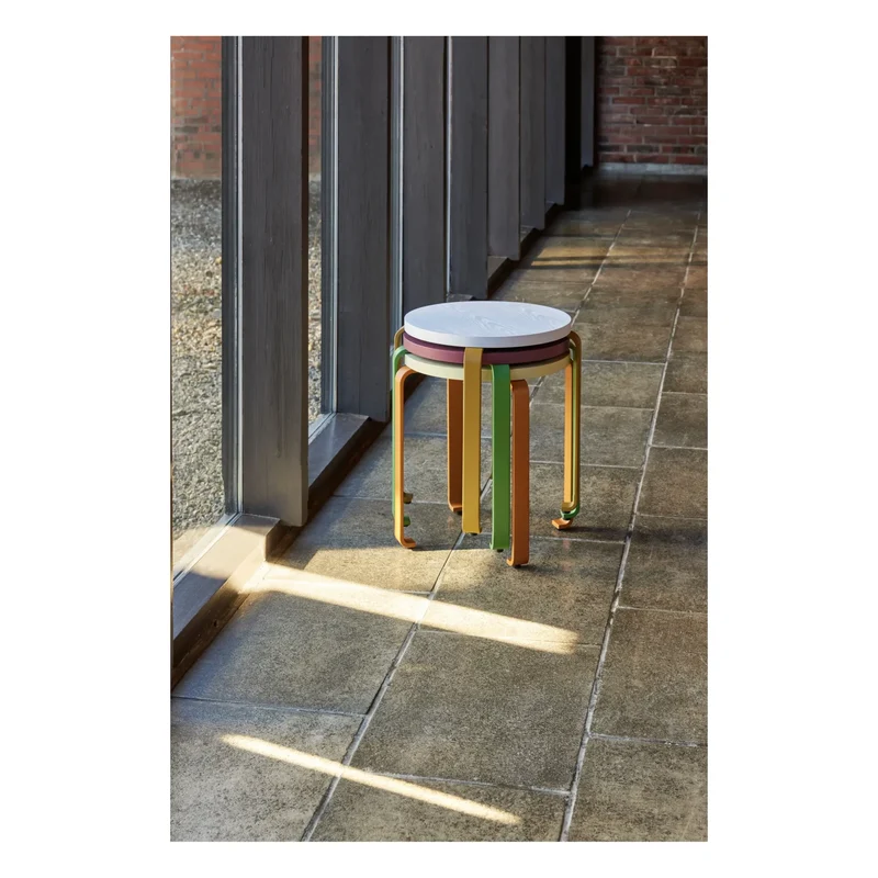 Hübsch - Smile Stool | Orange Rouille
