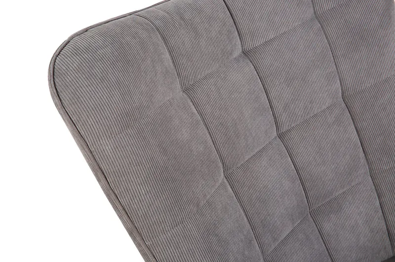 Sessel Uta / Cord grau, Samt schwarz, Webstoff dunkelgrau, Samt dunkelgrün, Webstoff sandfarben / Gestell schwarz pulverbeschichtet / Relaxsessel / Armlehnen-Sessel / B 72, H 97, T 80 cm