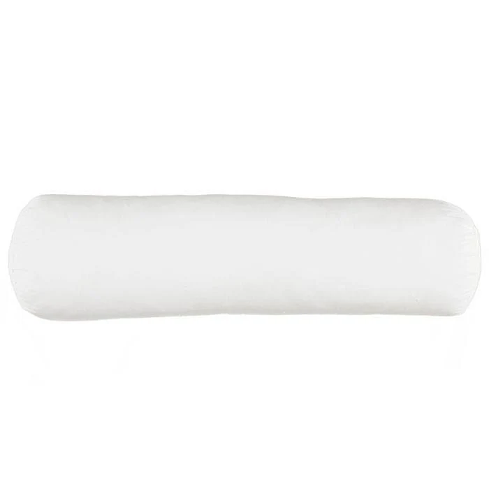 Bolster Pillow Insert, Cotton Cover, Polyester Fiberfill Non Allergenic and eco friendly.